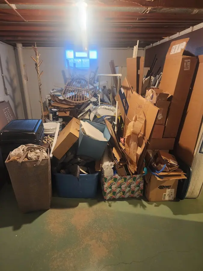 Roll-off dumpster container at job site for Yard Waste Dumpster Rental in San Antonio Heights